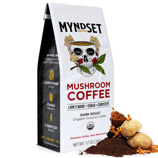 Dark Roast Mushroom Coffee  - 100% Organic Mushroom Coffee
