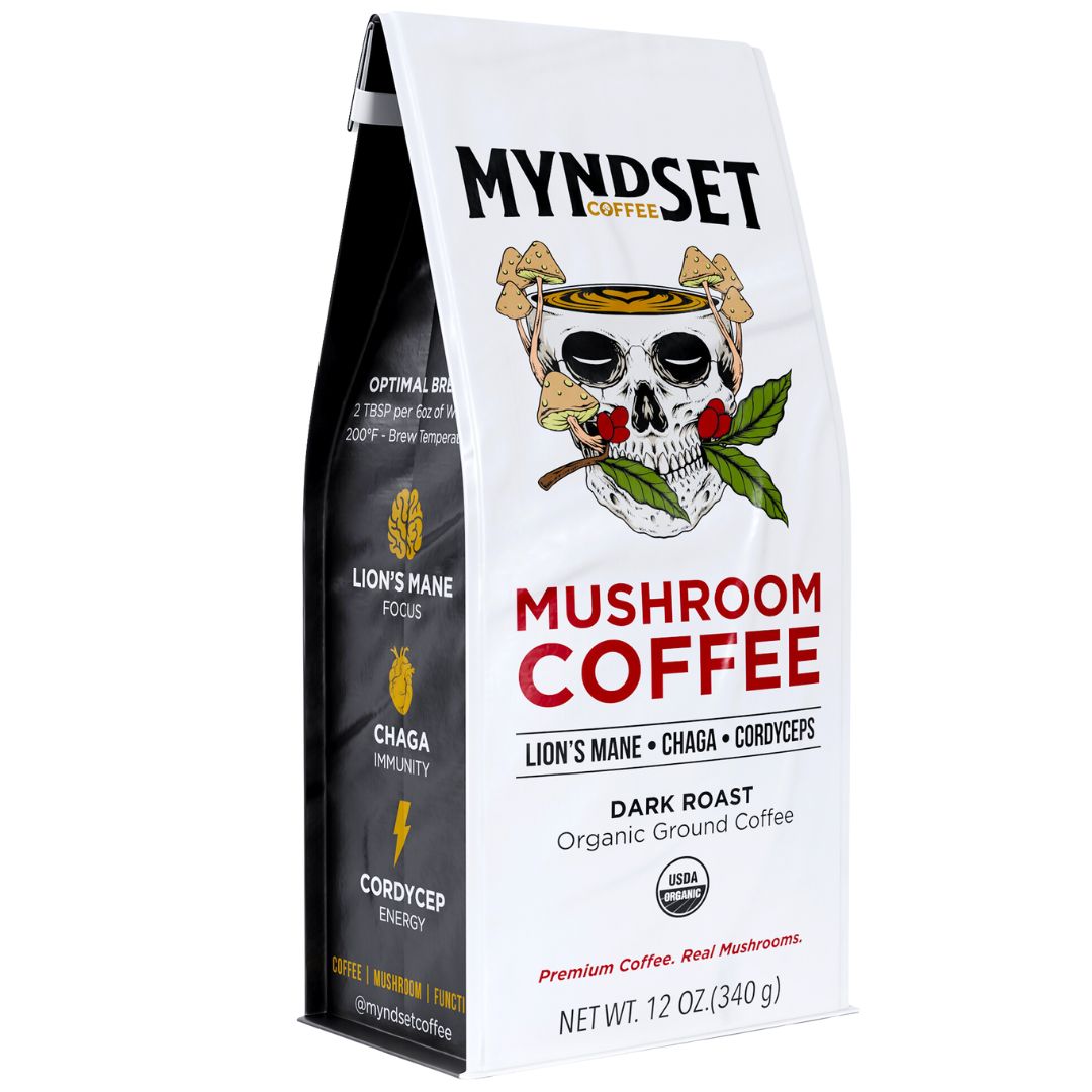 Dark Roast Mushroom Coffee  - 100% Organic